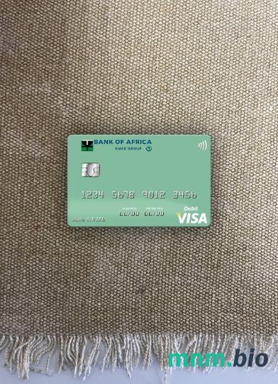 Madagascar bank of Africa visa obciążyć card wygląd fotograficzny skan PSD + zdjęcie